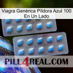 Viagra Genérica Píldora Azul 100 En Un Lado